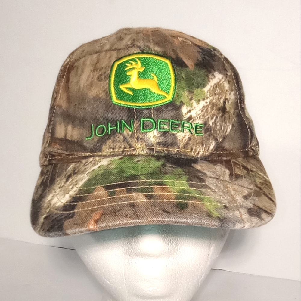 John Deere Outdoors Camouflage Elastic Adjust Toddler Baseball Cap Hat